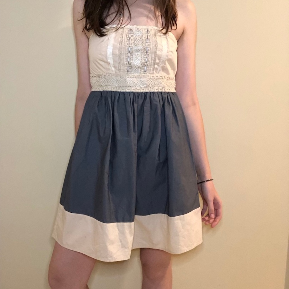 Kimchi Blue Strapless Mini Dress Lace